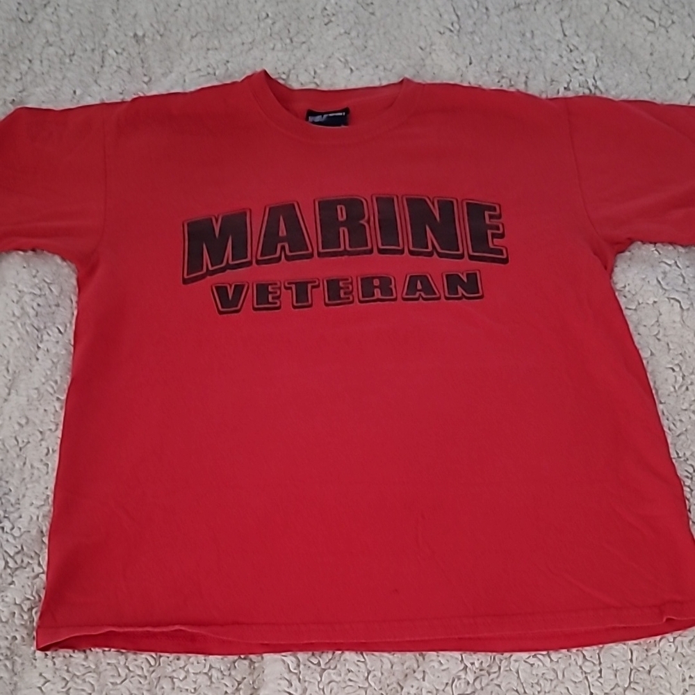 Red Marine Veteran T-Shirt